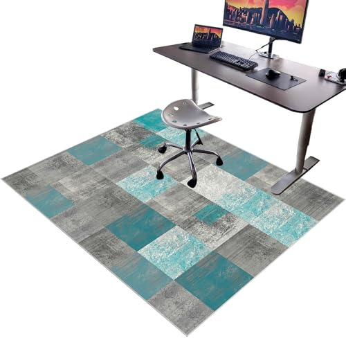 Alfombrilla para Silla de Oficina, Alfombra Silla Ruedas Gaming Oficina 160 x 180 cm, Alfombrilla de Protección para Suelos Duros, Alfombra Silla Gaming, Grande Protector Suelo Silla de Escritorio