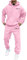 shownicer Survêtement Homme à Capuche Ensemble Jogging 2 Pièces Track Suit Sweat Hoodies et Pantalon Manches Longues Ample et Confortable Combinaison de Sport B Rose M