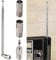 75cm 7-Section Telescopic DAB Radio Aerial Antenna, FM Aerial Indoor Antenna 75 Ohm with 3 Adapter 7 Section FM AerialAntenna for Table Top Radio, HiFi AV Stereo Receiver