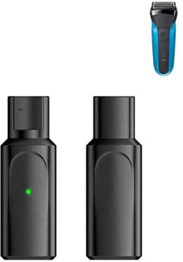 WUNIAK Typ-C-Ladeadapter für Braun Electric-Serie 3/XT Serle S/Serie 5/Serie 7/Serie 9/HC-Serie/Silk-epil5 & 7 & 9/BG Series Rasierer, WUNIAK USB-C-Ladekonverter für Braun Rasierer, 2 Stück