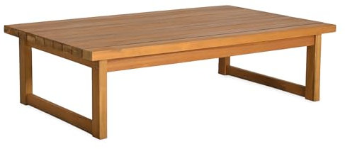Spetebo Akazienholz Garten Loungetisch geölt - 106 x 66 cm - Outdoor Couchtisch aus Massivholz - Holz Gartentisch Balkontisch Beistelltisch Kaffeetisch Wohnzimmertisch Holztisch witterungsbeständig