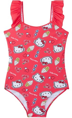 Hello Kitty Sanrio | Disney Stitch Costume Piscina Bambina, Costumi da Bagno Interi UPF 50+ Spiaggia Piscina, Regalo Ragazza