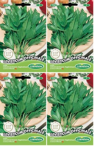 Germisem Levisticum Officinale Semillas de Lovage 1 g (EC1124) (Paquete de 4)