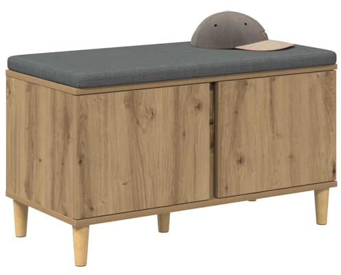 vidaXL Flurbank Artisan-Eiche 80 x 38 x 46 cm