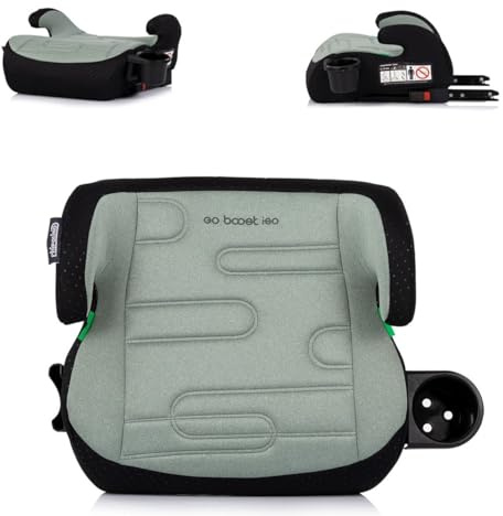 Chipolino Kindersitzerhöhung Go Boost i-Size Isofix (125-150cm) Getränkehalter grün
