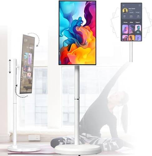 XINGSHANG TV Portatile Smart Screen,Monitor Portatile 4K Touchscreen, Smart TV Android con Display Rotabile, Batteria Ricaricabile, Schermo FHD 1920x1080(32inches,8GB+128GB)