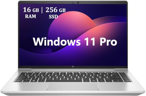 HP EliteBook 645 G9 - Computer portatile professionale, AMD Ryzen 5 Pro 5625U, 14 FHD (1920 x 1080), 16 GB di RAM, SSD 256 GB, tastiera americana (QWERTY), Windows 11 Pro (ricondizionato)