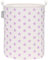 Sea Team 19.7 Inch Large Sized Waterproof Coating Ramie Cotton Fabric Folding Laundry Hamper Bucket Cylindric Burlap Canvas Storage Basket with Stylish Purple Star Design
