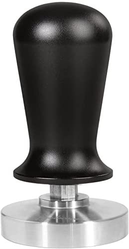 Yolococa Kaffee Tamper Druckregulierend 58 mm Edelstahl kalibriert Espresso Barista Stempel mit Griff 30lbs Anpressdruck Siebträger Zubehör