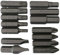 14 EMBOUTS TORX T25 T30 T40 T45 T50, PLATS, PH, PZ TOURNEVIS FRAPPER