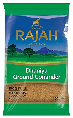 Rajah Dhaniya Ground Coriander 100g (Pack of 2)