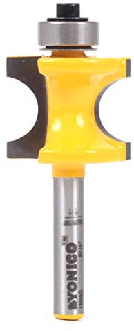 Yonico 13115q 1/2-Inch Bead Bullnose Router Bit 1/4-Inch Shank