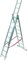 Scala alluminio telescopica Facal Euro Stilo 3 rampe x 11 gradini mt 7,40