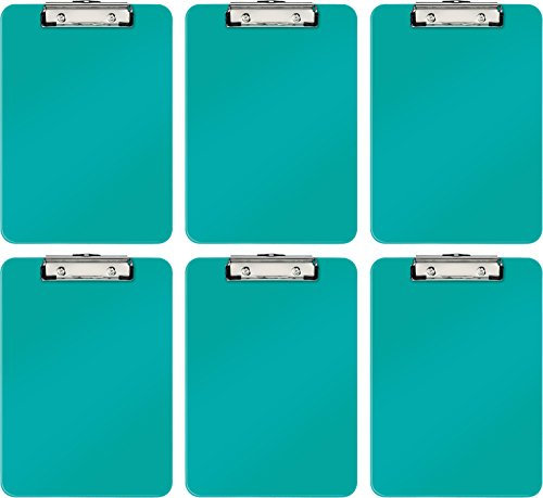 Leitz 3971 WOW A4 PS Klemmbrett, blau, 6 Stück