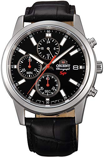 Orient Herren Analog Automatik Uhr mit Leder Armband FKU00004B0