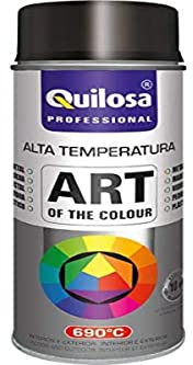 Spray pintura alta temperatura negro Quilosa 400 Ml