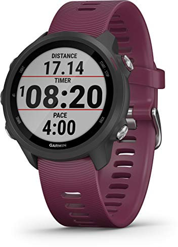 Garmin - Forerunner 245- Montre Connectée GPS & Course à Pied - Entrainements Adaptatifs Gratuits Coach - Analyse Performance - Autonomie Longue Durée - Small - Cerise