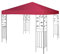 DREAMADE Pavilliondach, 3 x 3 Meter Ersatzdach für Pavillion, Dachbezug Dachplane für Faltpavillion Zelt, Strohdach Ersatzplane, Pavillionersatzdach Ersatz (Weinrot)