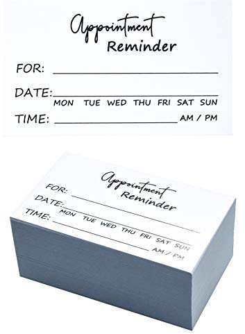 105 Appointment Card Minimalist Client Appointment Card Salon Makeup Artist Hair Stylist Nail Artist Beauty Care White