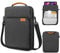 MoKo 9-11 Inch Tablet Sleeve Bag Handle Carrying Case with Shoulder Strap Fits 11inch iPad Air M3, iPad A16 2025, Pro 11 inch, iPad 10/9/8/7th Gen, Tab S8/S9 11, Black & Gray