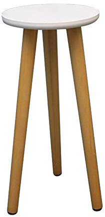 Marooma Support de plante en bois - 41,6 cm de haut - Petite table d'appoint ronde - Pour pots de fleurs extérieurs