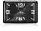 Auto Armaturenbrett Uhr,MoreChoice Mini Quarzuhr Tragbare Quarz Analoguhr Universal Pocket Mini Digitaluhr Auto Innenraum Ornamente Auto Innendekoration Uhr,Schwarz