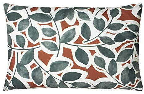 Paoletti Willow Kissenbezug, Baumwolle Polyester, Brick, 35 x 50cm