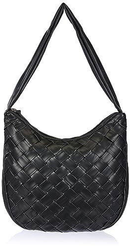 PIECES Damen Pcjani Braiding Daily Bag, Schwarz, Einheitsgröße