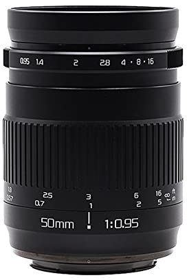 Lente de enfoque manual F0.95 de marco completo de 50 mm, delicada y hermosa lente gran angular, lentes de cámara portátiles compatibles con 1D 5D3 5D4 6D 7D Z5 Z6 Z7 Z6II A7III A9 (puerto Canon RF)