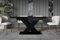 ALTDECOR Esstisch ausziehbar, ideal als Küchentisch, Esszimmertisch - oder Wohnzimmertisch, solide Konstruktion aus Möbelplatte, 140-180x80x75 cm - Schwarz Hochglanz - RONX