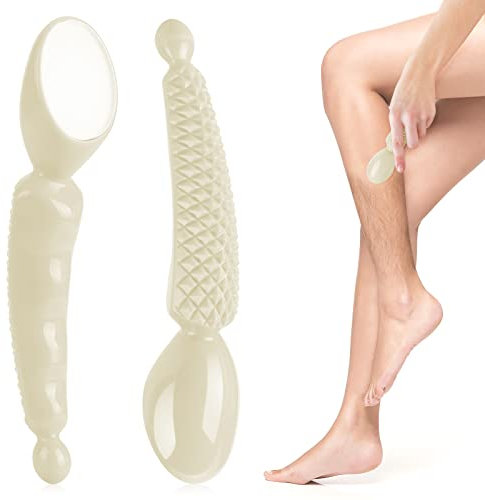 Crystal Haarentferner, Nano Hair Eraser Remover für Damen und Herren, Einfach zu Greifender Epilierer für Körper Beine Arme Rücken Peeling - Beige