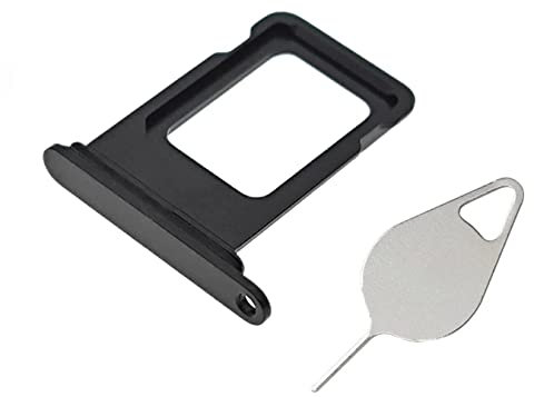 OnlyTech - Cassetto della Scheda SIM di Ricambio per iPhone 13 Nero (mezzanotte)