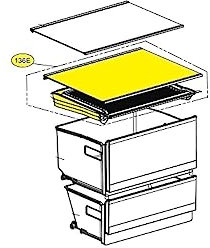 Clayette (Marca 136E) Nevera, congelador AHT74973834 LG