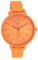 Oozoo Damenuhr mit Lederband Color Line 42 MM Neon Orange C11187