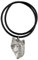 Art-Dog Hundekopf-Halskette auf Lederband - ArtDog Kollektion Hunde Halskette - Silberne Ketten mit Hundebildern - Schmuck mit Hunderassen - Chinese Crested Dog - Chinesischer Schopfhund