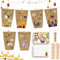 Forhome 30 Stück Eid Mubarak Papiertüten, DIY Ramadan Kalender zum Befüllen, Kraftpapier Geschenktüten mit 36 Holz Klammern und 10M Juteseil, Klein Candy Tüten für Ramadan Eid Mubarak Party