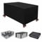 NXMYDBD Abdeckung für Gartenmöbel 200x150x110cm/LxWxH 420D Oxford Rechteckig Wasserdicht und Winterfest Gartentische Abdeckung Tisch Abdeckplane Schutzhülle für Gartentische und Möbelsets Gartentisch