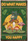 CREATCABIN Frosch-Blechschild,Vintage-Pilz-Metallschild,Poster,Retro-Gemälde,Plakette,Eisenschild,Lustiges Dekor,Kunstwandgemälde,Hängeschild Für Bar Zuhause,30x20cm Tun Sie,was Sie Glücklich Macht