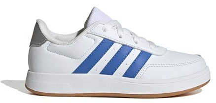 adidas Unisex Kids Breaknet Lifestyle Court Lace Shoes, FTWR White/Bright Royal/semi Impact Orange, 1 UK