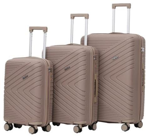 ASHSDI Koffer Reisekoffer Trolley Gepäcksets 3-teiliger Koffer Mit Doppelten Spinnerrädern Und TSA-Schloss, 360° Geräuschlose Spinnerräder Boardcase Handgepäck (Color : E, Size : 20+24+28 in)