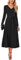 Arach&Cloz Strickkleid Damen Herbst Winterkleid Lang Plissee V-Ausschnitt Langarm Pulloverkleid Elegant Midi Kleider Winter