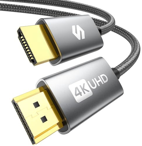 Silkland 4K HDMI Kabel 6m 2K@144Hz mit ARC HDR 3D UHD Ethernet, HDMI 2.0 Kabel 4K@60Hz 18Gbps Highspeed, HDMI Monitor Kabel für Soundbar Blu-Ray Laptop TV Fernseher Beamer Switch