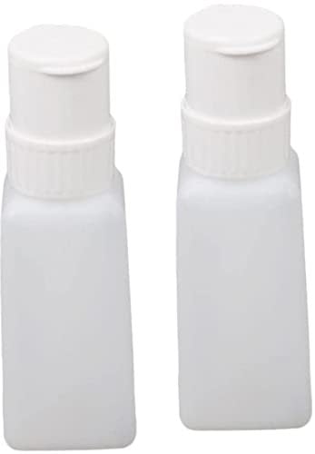 Acetone Pump Dispenser Bottle Nail Polish Remover Pot Plastic Nail Polish Remover Pump Dispenser Lockable Push Down Bottle for Nail Varnish Remover & Makeup Remover 2Pcs