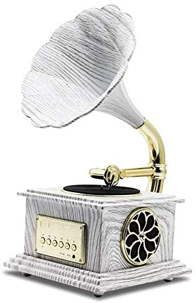 XCSCUK Record Player, Music Box Phonograph Bluetooth 4.2 Record Player Music Dynamic Stereo Speaker,for Home and Office