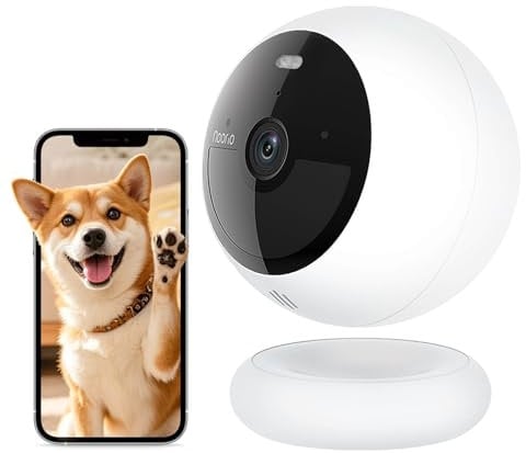 Noorio Telecamera Wifi Interno Esterno Senza Fili, Telecamera Batteria Casa con App Cellulare, 16GB di Archiviazione/Cloud, HDR 2K Visione Notturna a Colori,Rilevamento di Movimento,Lavora con Alexa
