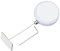 PATIKIL 5 Ft Retractable Remote Control Tether, Round Security Cable Lanyard Lock with Double Sided Adhesive for TV Remote Control Gaming Controller, White(Square Iron Cap)