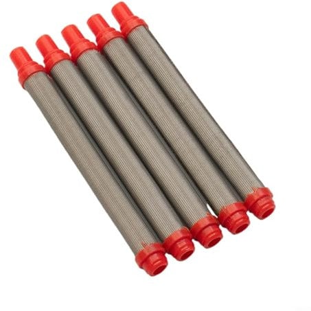 FUANA 200 Mesh Airless-Spritzwerkzeug Filter Edelstahl Einsätze, 5 Stück, für Sprühbasislack, Emaille, Grundierung, Füller, Markierungsfarben