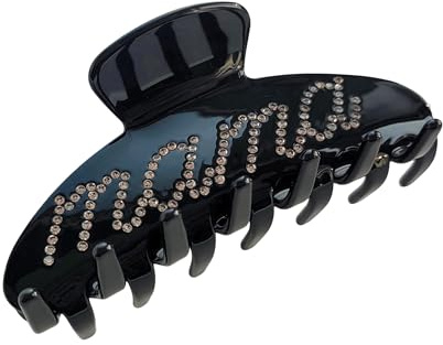 The RPZL Premium Acetate Big Hair Accessory | Oversized Claw Clip for Thick and Thin Hair | Stylish Hair Jaw Clip for Women and Girls (Mama Black)