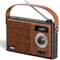 COLSUR Radio Vintage Altavoz Bluetooth Radio a Pilas Recargable, Radios Retro Portatil Pequeña Radios FM/Am, Altavoz Bluetooth con RadioFM, Soporte USB/TF/AUX para Cocina, Salón, Regalo Hombre Mujer