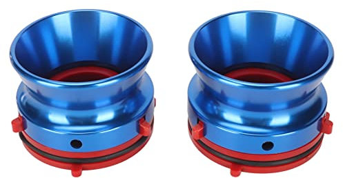 Mtlavish 1 Paar Nab Hub Adapter Professionelle polierte Aluminiumrolle zum Rollenklebebandöffner für Studer Revox für Akai für TEAC (Blau)